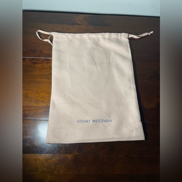 Stuart Weitzman "Nudistjune" White Leather Sandals with Square-toe, & Block Heel - Picture 10 of 10